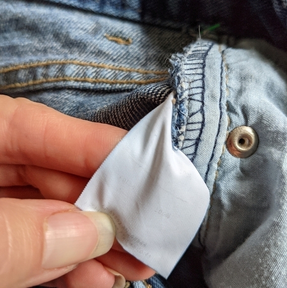 Oak + FORT straight leg 100% Cotton jeans denim high rise women's xs 25 - Picture 4 of 8